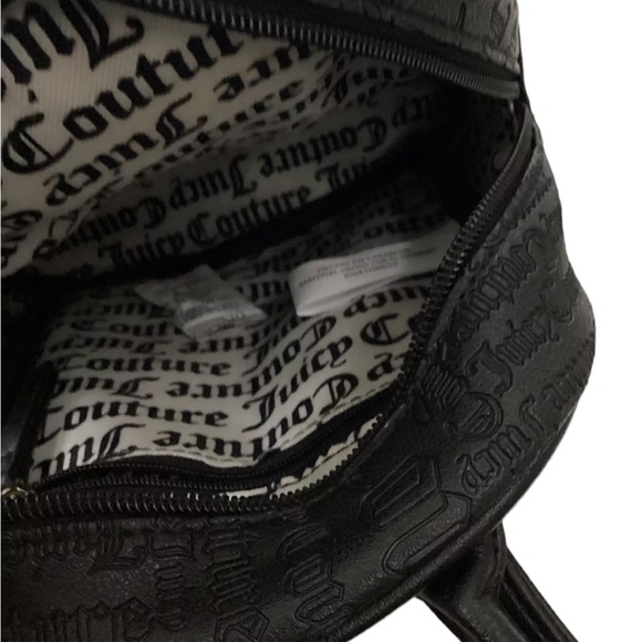 JUICY COUTURE Black Logo Backpack Cardcase Gold Keychain Boxed Gift Set - Picture 8 of 13